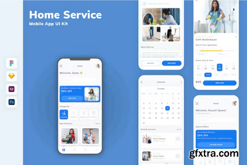 Home Service Mobile App UI Kit