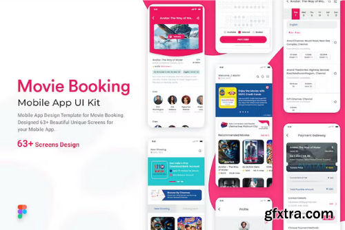 Movie Ticket Booking Mobile App UI