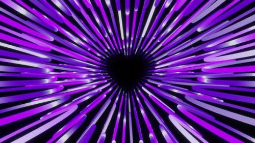 Videohive - Hight Speed Purple Gradient Neon Heart Tunnel Valentine Day Vj Loop Animation - 43414787 - 43414787