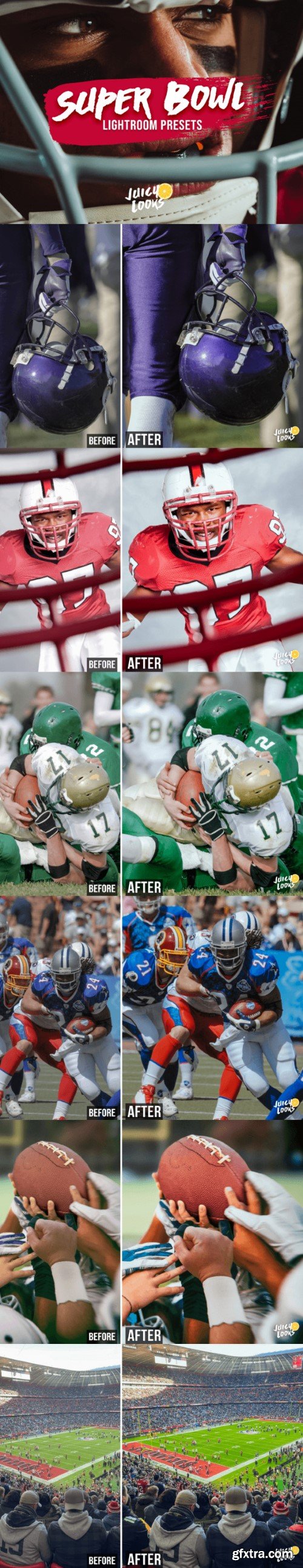 Super Bowl Football Lightroom Presets