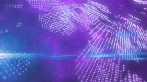 Videohive - Abstract blue and purple dots glowing energy futuristic hi-tech background - 43414850 - 43414850