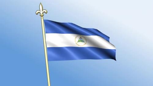 Videohive - Nicaragua Flag - 43490097 - 43490097