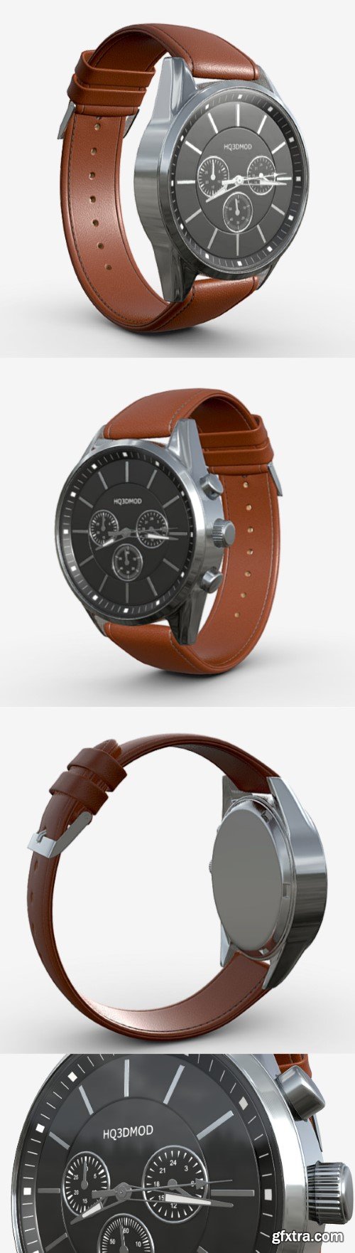 Wristwatch with Leather Strap 03