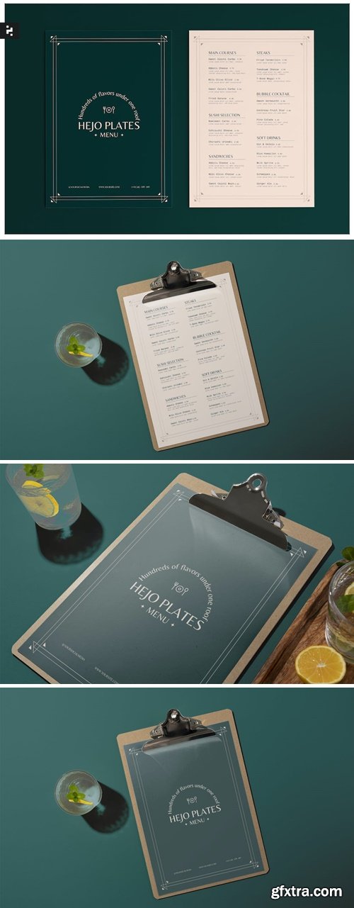 Elegant Minimalist Menu ARKCCJ4