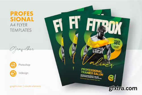 Fitness Trainer Flyer Templates