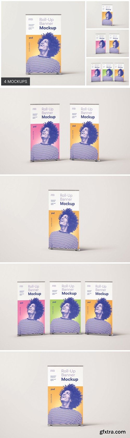 Rollup Banner Mockup Set T9343YB