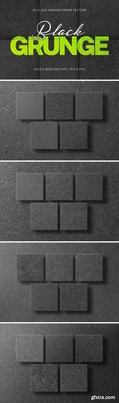 Black Grunge Paper Texture WKJPNL6