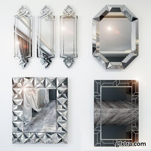 Mirrors in the Art Deco style