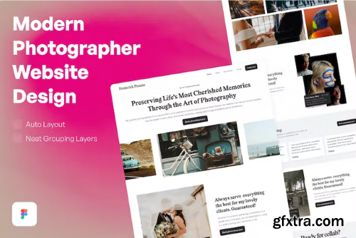 Modern Photographer Website Design