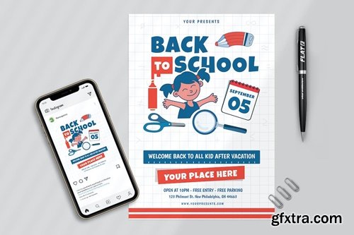 Back to School Set Templates V3HZ273