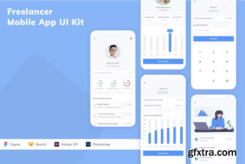 Freelancer Mobile App UI Kit