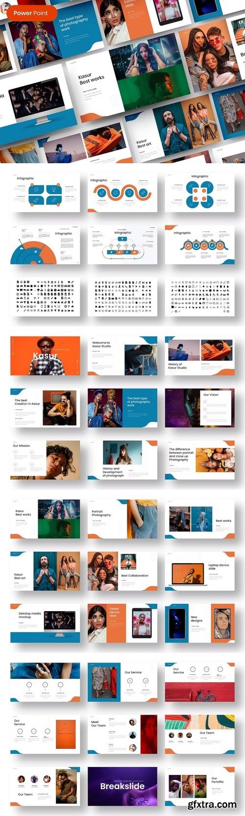 Kasur Business PowerPoint Template X5GVFN7