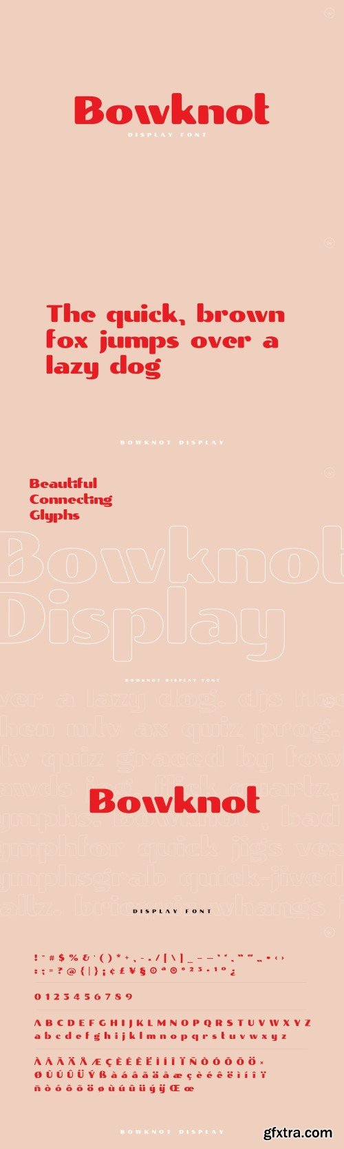Bowknot Unique Display Font