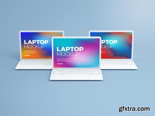 Clay Laptop Mockup 399343489