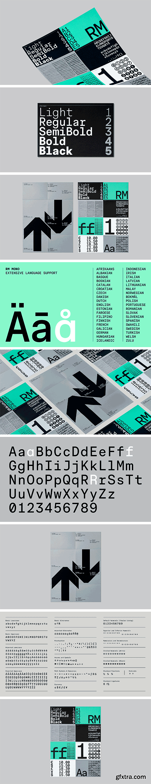 RM Mono Font Family