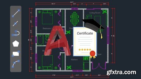 Autocad - Learn How To Create A 2D Floor Plan