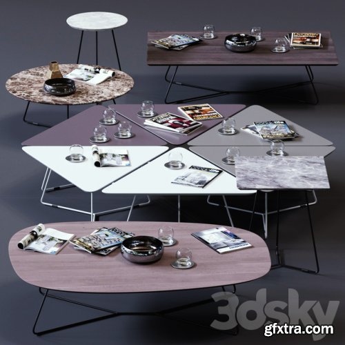 Ditre Italia Coffee Tables Set 02