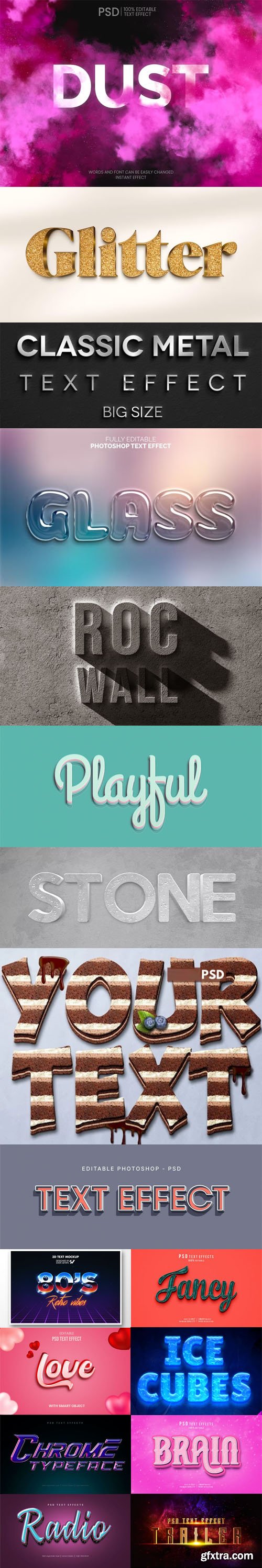 Collection of Text Effects for Photoshop [Vol.1]