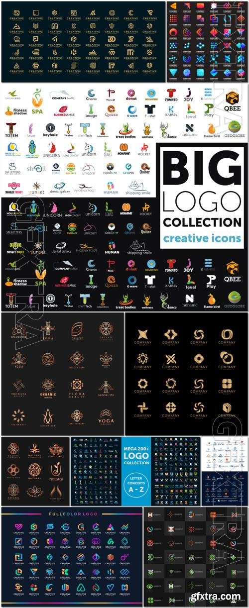 Vector mega company logo collection