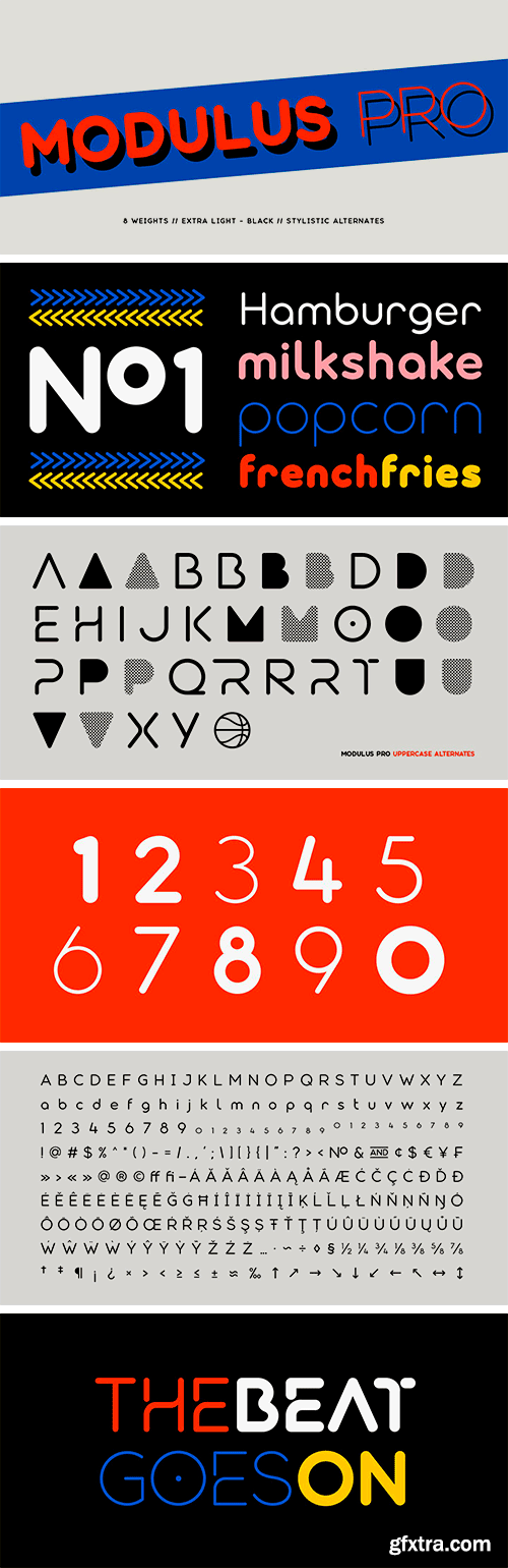 Modulus Pro Font Family