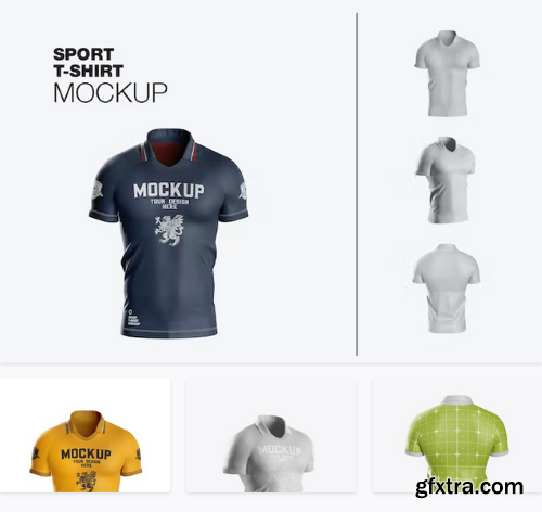 Set Men&rsquo;s Sports T-shirt Mockup