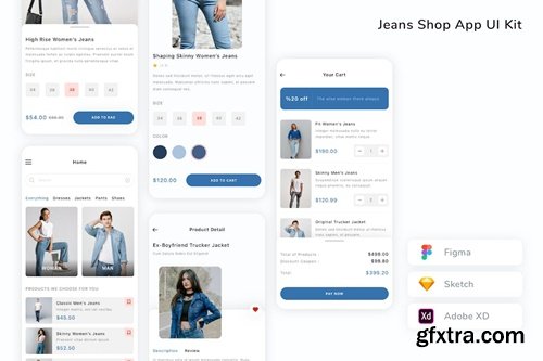 Jeans Shop App UI Kit 5DXYXL2