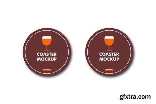 Coaster design mockup