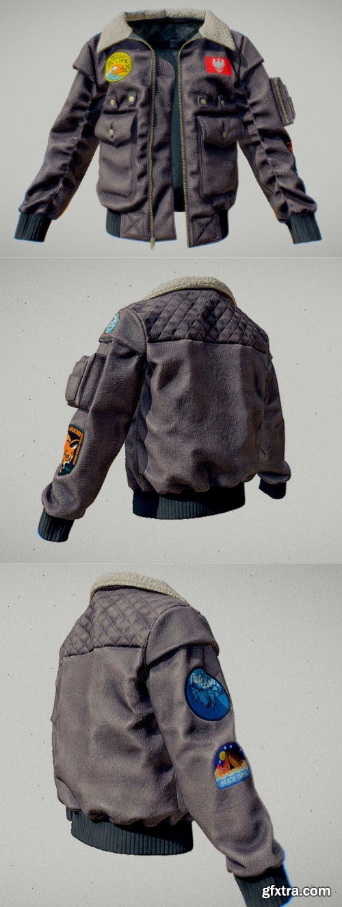 Bomber jacket 3D Model
