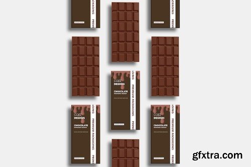 Chocolate packaging mockup