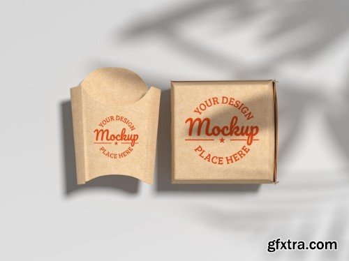 Fast food packaging mockup