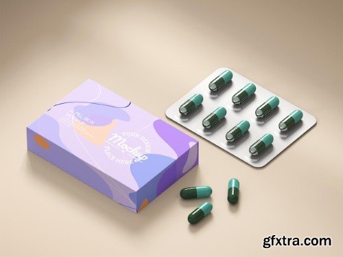Medicine packaging mockup