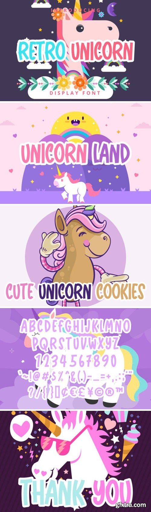 Retro Unicorn Font