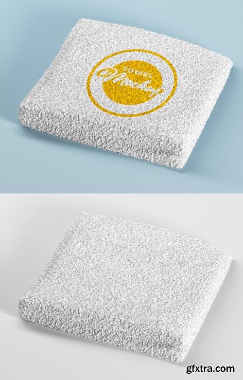 Soft Terry Cloth Towel Mockup 385832541