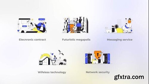 Videohive Wifeless Technology - Outline Concepts 43436445