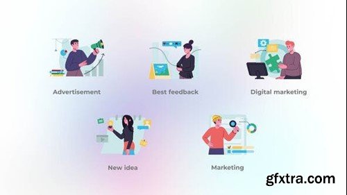 Videohive Digital marketing - Flat concept 43436703