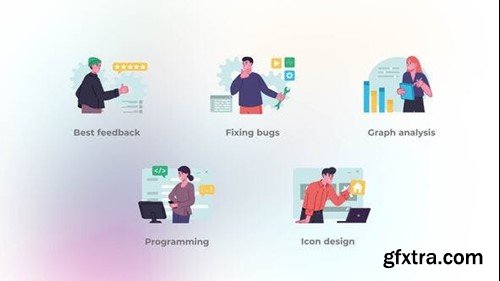 Videohive UI UX programming - Flat concept 43437190