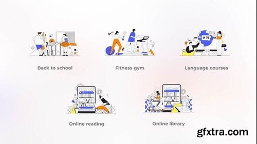 Videohive Back to School - Outline Concepts 43435658