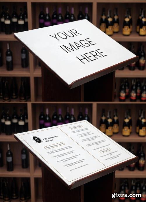 Wine Menu Mockup 390684010