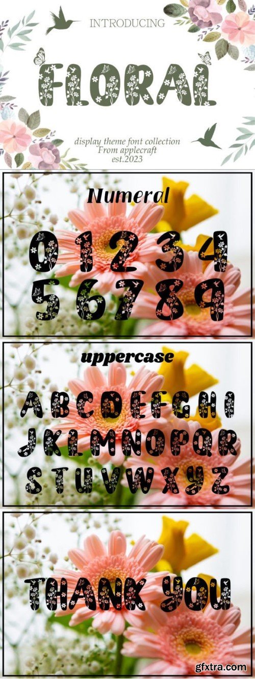 Floral Font