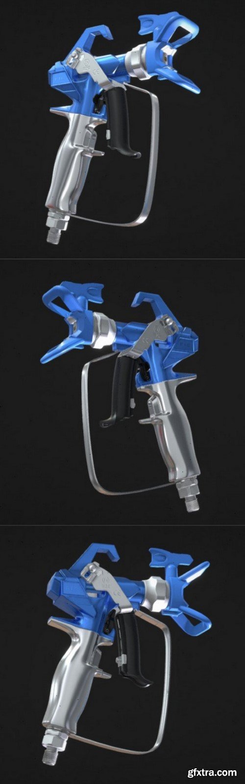 Airless Paint Spray Gun (PIC) 3D Model