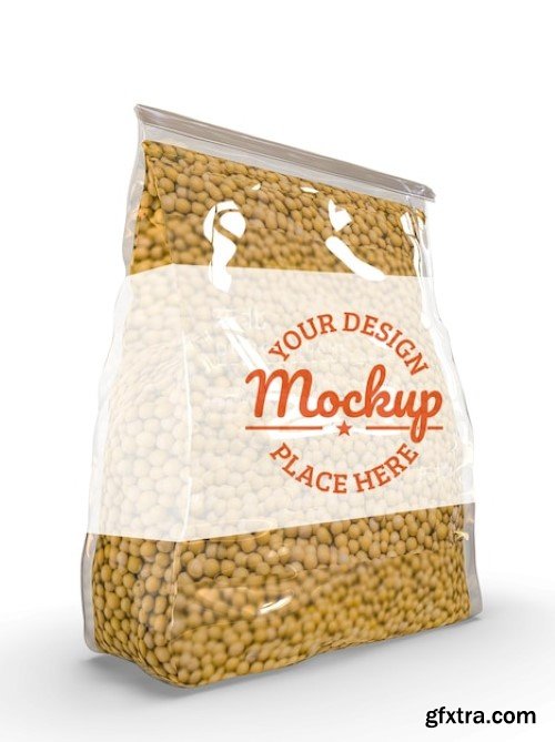 Soybean packaging mockup