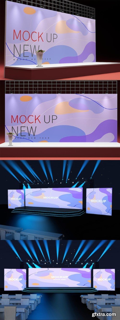 Stage screen mockup