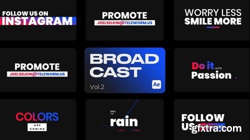 Videohive Broadcast Titles II  for After Effects 43588166