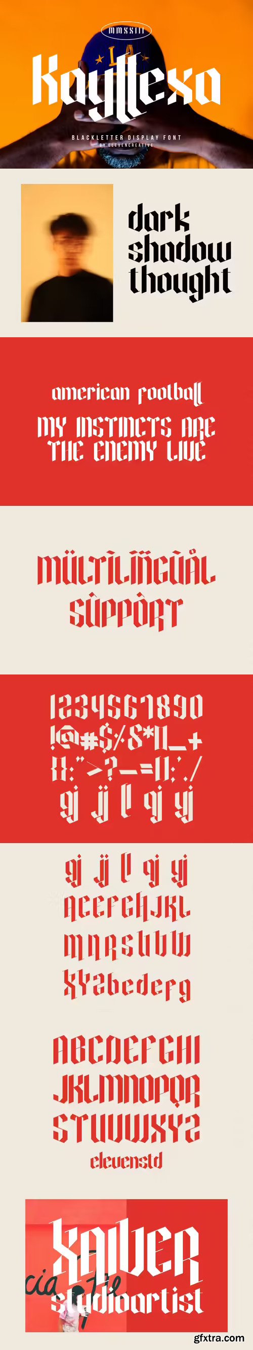 Kayllexa Blackletter Display Font