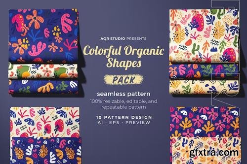 Colorful Organic Shapes - Seamless Pattern