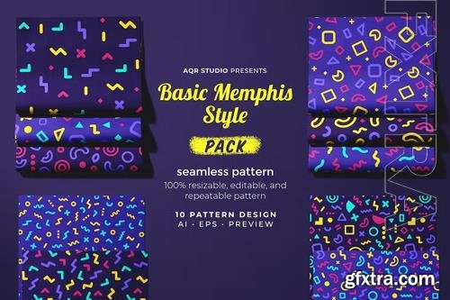 Basic Memphis Style - Seamless Pattern