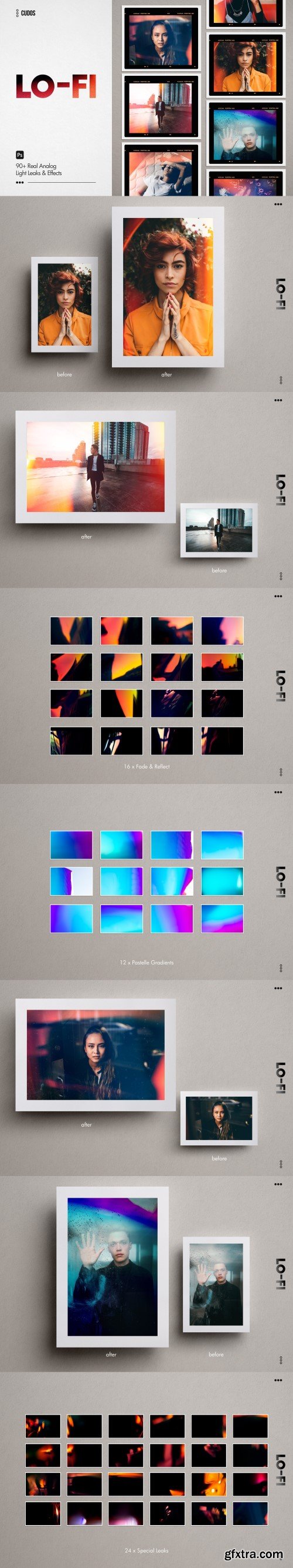 Creativemarket - LO-FI | 90+ Real Analog Light Leaks