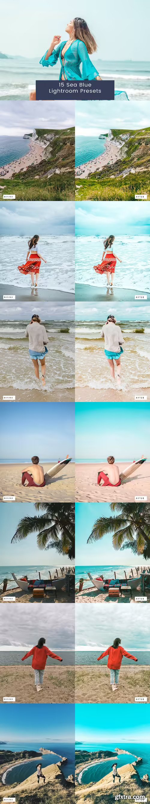 15 Sea Blue Lightroom Presets