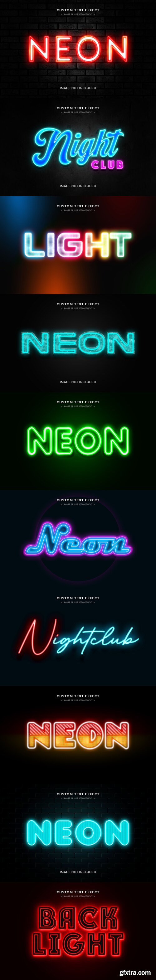 Neon text effect