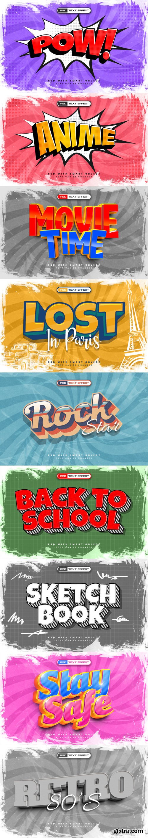 Retro style text effect